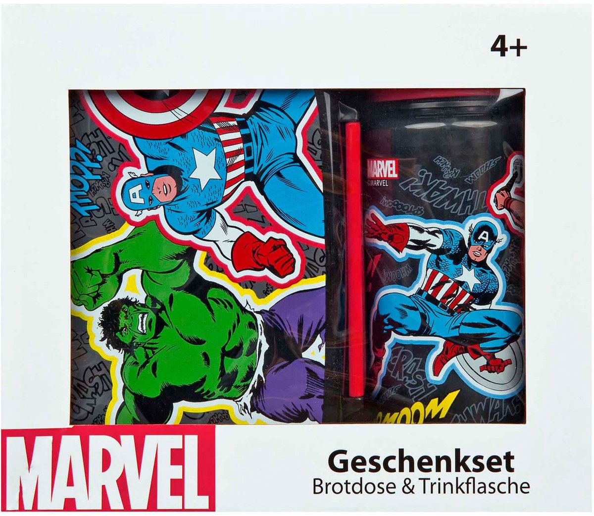 Undercover broodtrommel en drinkbeker set marvel avengers lunchset.