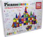 Picasso Tiles - Picasso Tiles Tactic - constructiespeelgoed - magnetic tiles - magnetische tegels - blocks and mirrors set - stem speelgoed - creatief bouwspeelgoed - 152 delig - vanaf 3 jaar