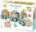 Abrick playset ecoiffier train a construre
