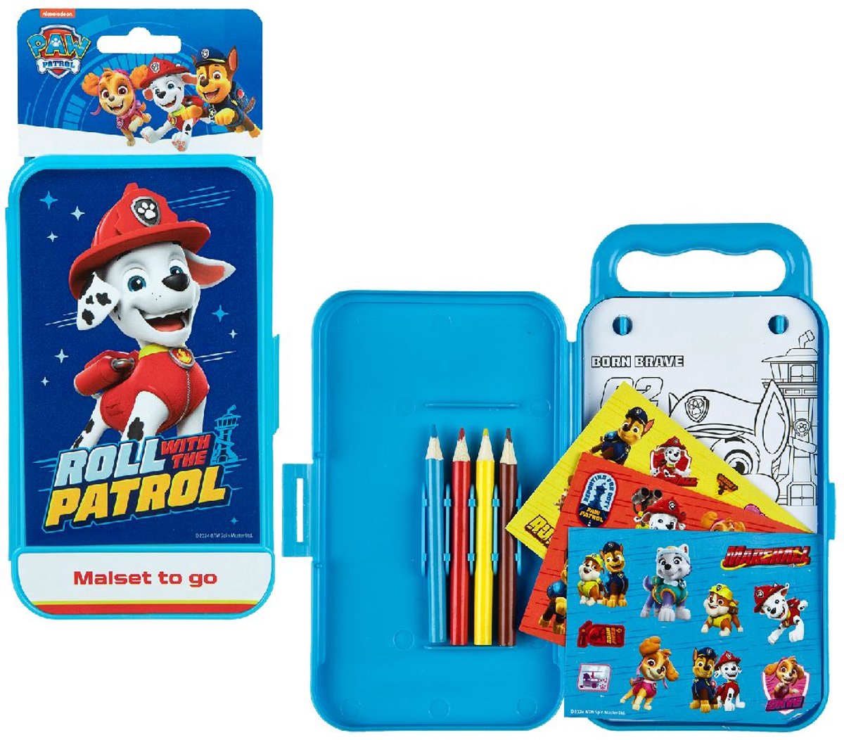 Van Der Meulen - Van Der Meulen paw patrol kleurset - creatieve knutselset voor kinderen.