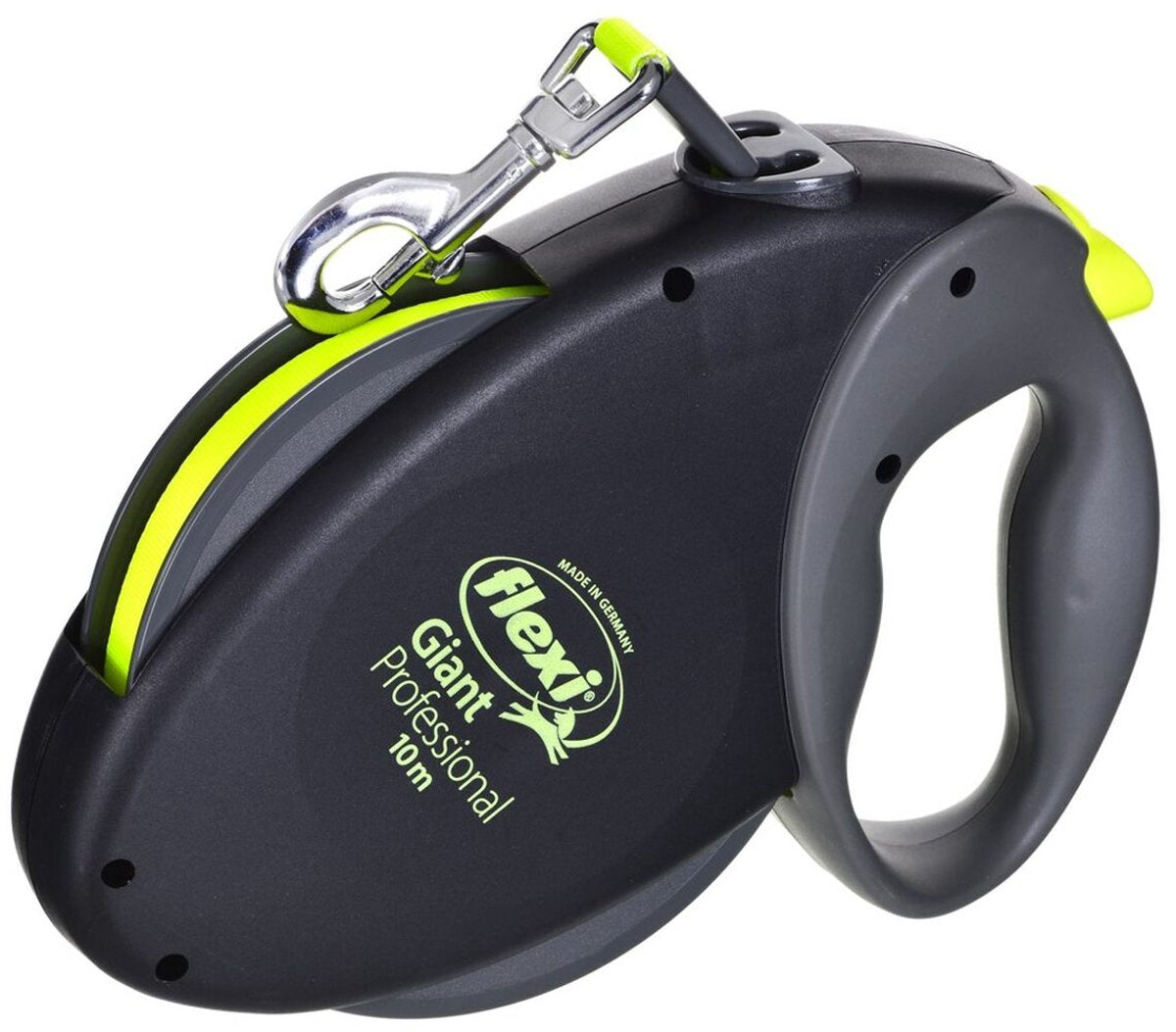 Flexi - rollijn giant tape professional neon zwart / geel