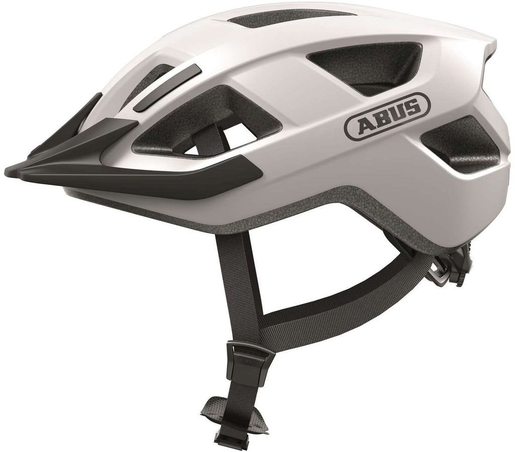 Abus Casque Aduro 3.0 - Casque de vélo sportif et chic pour la sécurité et le confort - Blanc Polaire - L 58-62cm