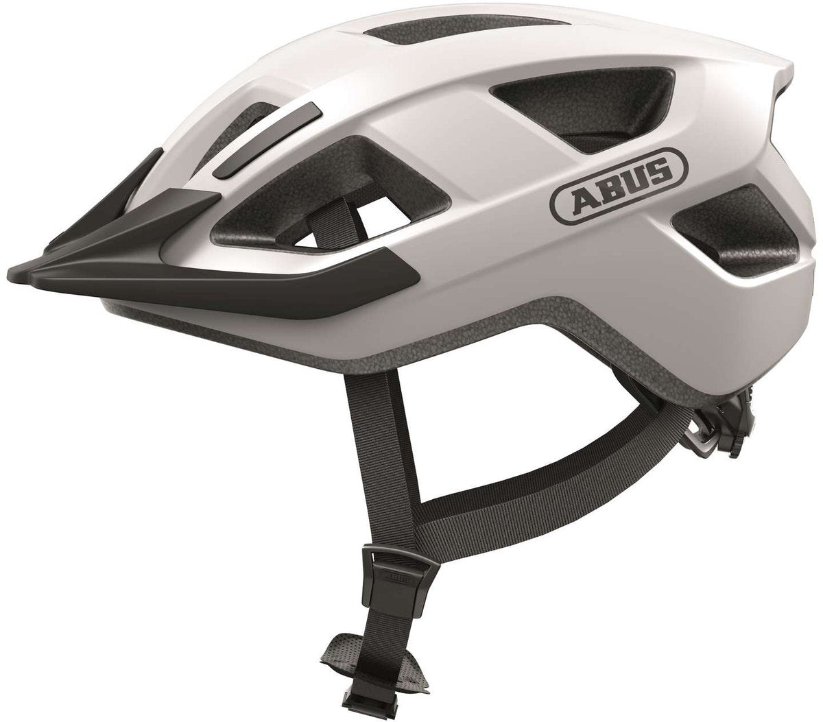 Abus Casque Aduro 3.0 - Casque de vélo sportif et chic pour la sécurité et le confort - Blanc Polaire - L 58-62cm