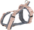 Trixie - hondentuig premium trekking blush roze / grafiet grijs