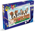 Ravensburger creart - cat and dogs - schilderen op nummer vanaf 11 jaar