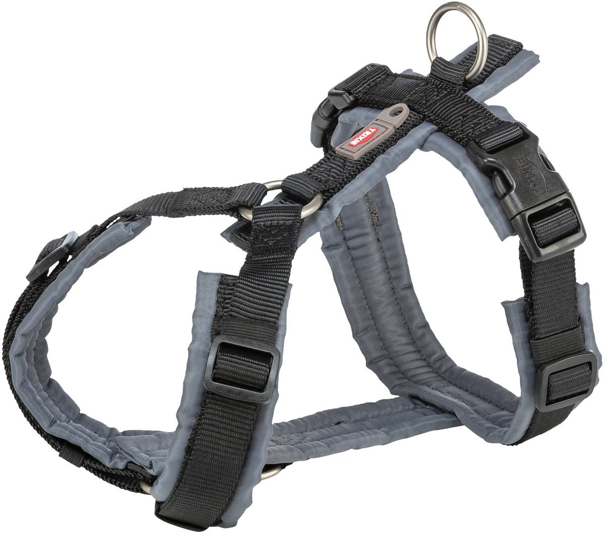 Trixie - hondentuig premium trekking zwart / grijs