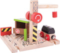 BIGJIGS - BIGJIGS houten treinrails - kolenmijn