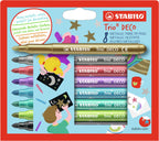 Stabilo trio deco etui 8 stuks | 2 stuks
