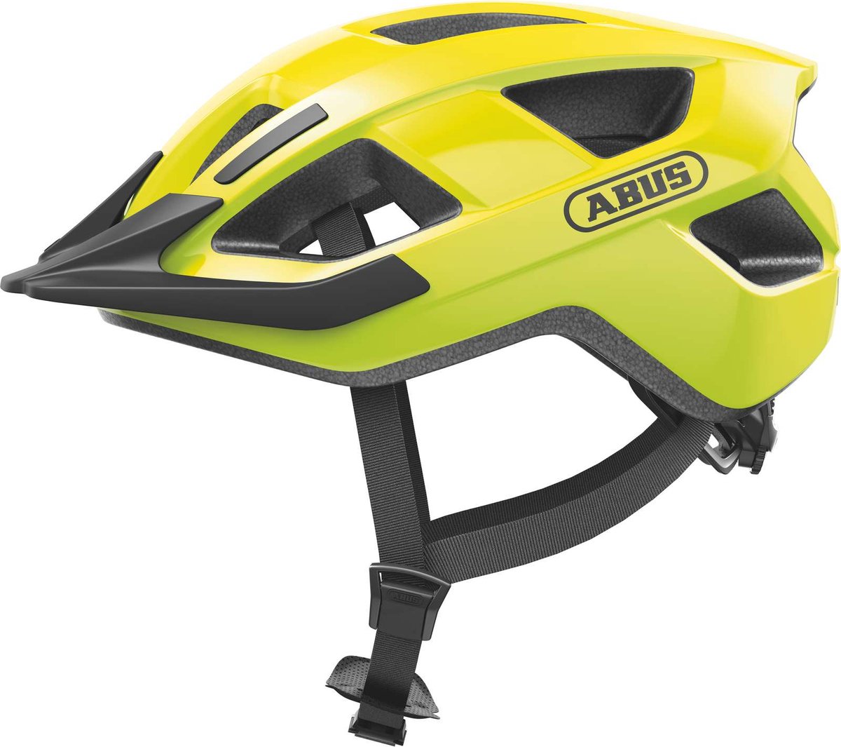 ABUS - ABUS Fietshelm aduro 3.0 led signal yellow m - 52-58 cm - geel - geschikt voor gebruik op elektrische fietsen - stadsfietsen - 315 g