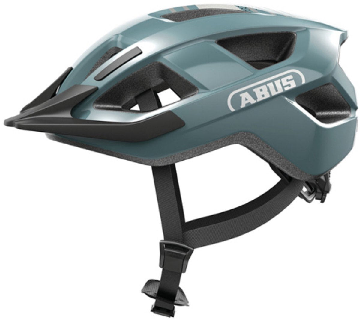 Abus fietshelm aduro 3.0 led glacier blue l - 58-62 cm - blauw - geschikt voor gebruik op elektrische fietsen - stadsfietsen - 335 g l
