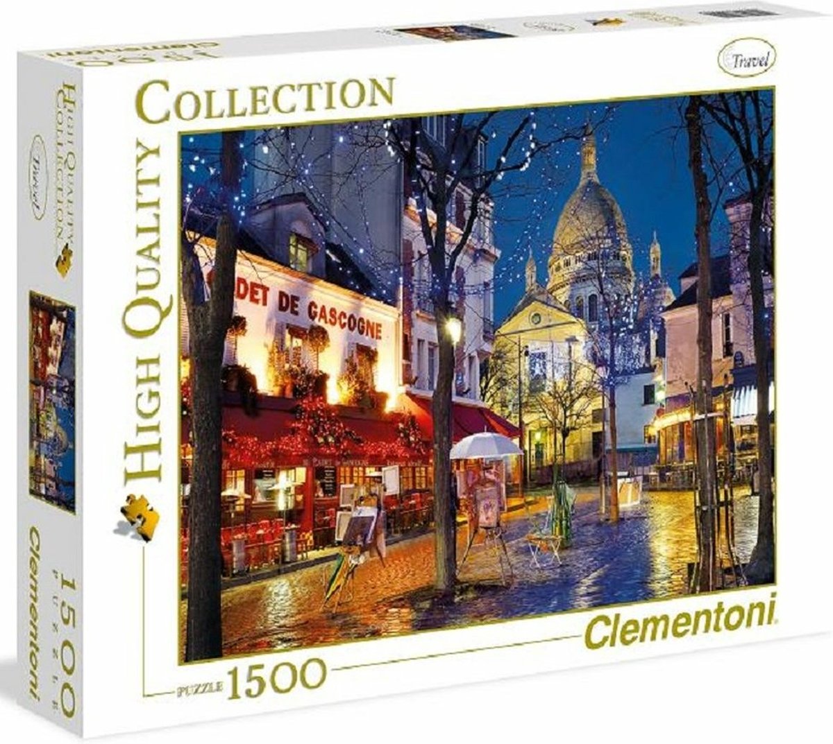 Clementoni - puzzel - 1500 stukjes - paris montmartre - puzzel voor volwassenen - high quality collection