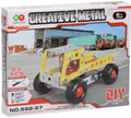 Lobbes Speelgoed- Lobbes SpeelgoedLobbes constructieset metaal kiepwagen bouwspeelgoed 83-delig geel.