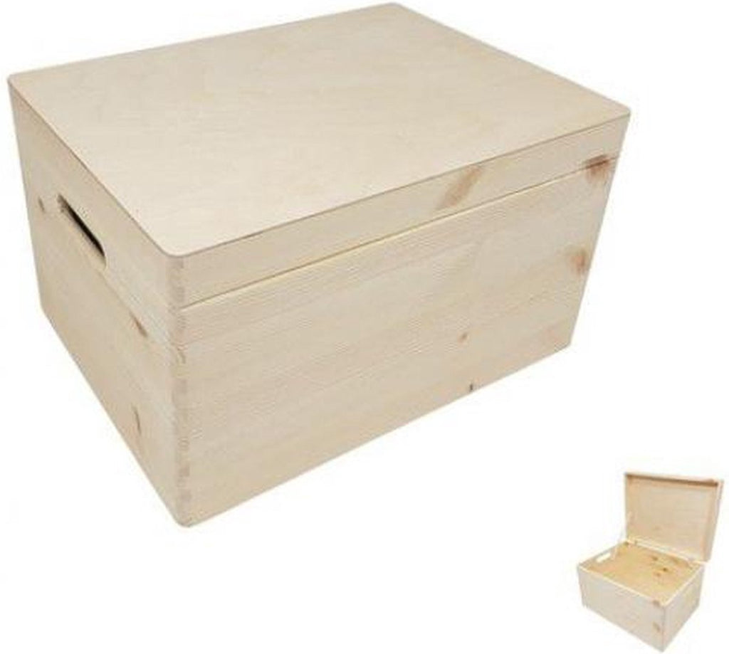 Small Foot - wood houten opbergkist met klepdeksel