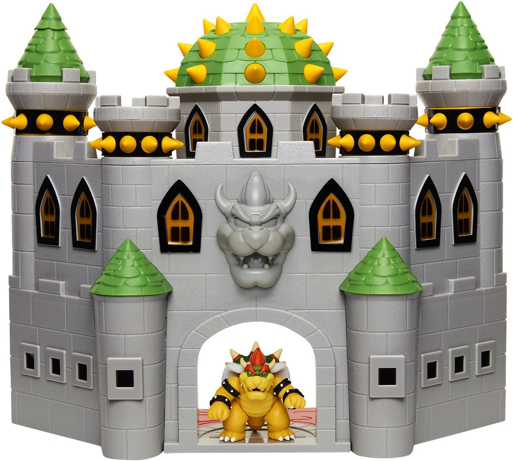 Jakks nintendo super mario deluxe 6 cm bowser castle-speelset