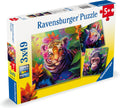 Ravensburger - puzzel jungle babies - drie puzzels - 49 stukjes - kinderpuzzel