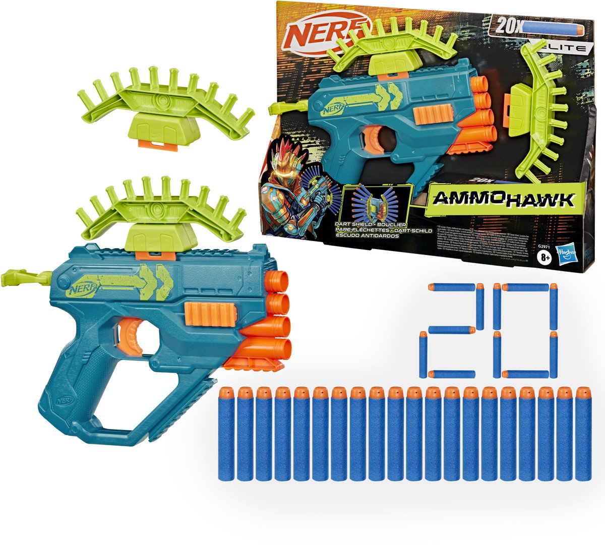 Nerf rebel ammohawk - 20 darts
