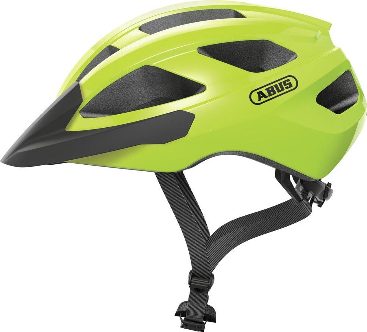 ABUS - ABUS Fietshelm macator mips signal yellow l - 58-62 cm - geel - geschikt voor gebruik op elektrische fietsen - stadsfietsen - 370 g