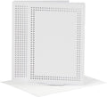Creativ company cc borduurkaarten 10,5x15 cm wit 6 stuks