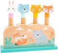 Small Foot - houten motoriek vorm insteekspel bosdieren 5dlg.