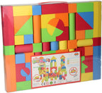 Lobbes speelgoed bv lobbes foam bouwblokken set - 63-delig - kleurrijk constructiespeelgoed.