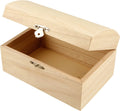 Creativ company cc houten schatkist 16,5x11x8,55 cm