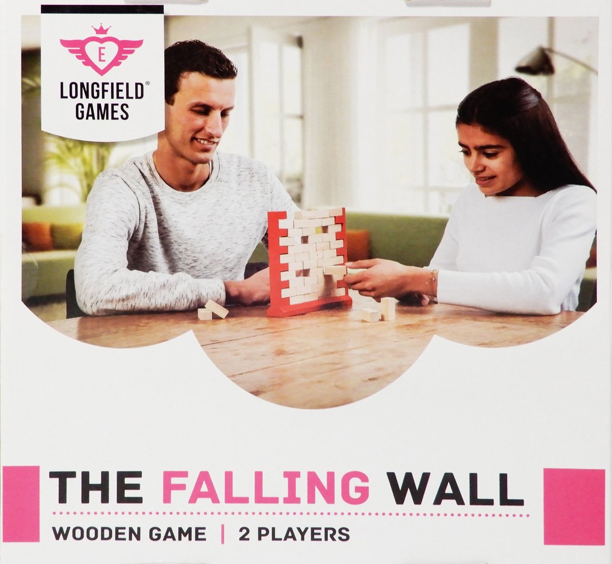 Longfield spel de vallende muur – 2 spelers – oog-handcoördinatie – spannend behendigheidsspel – engelhart