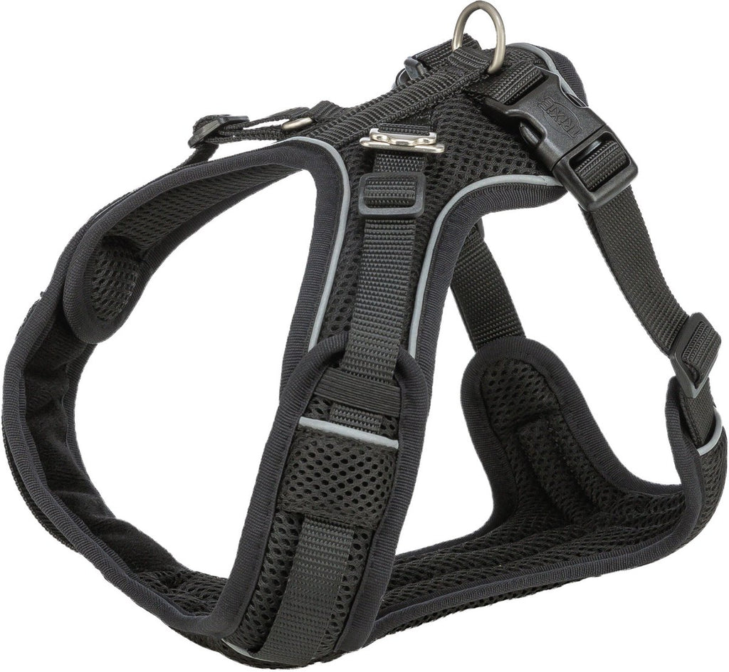 Trixie - hondentuig premium flexmesh brede borst zwart