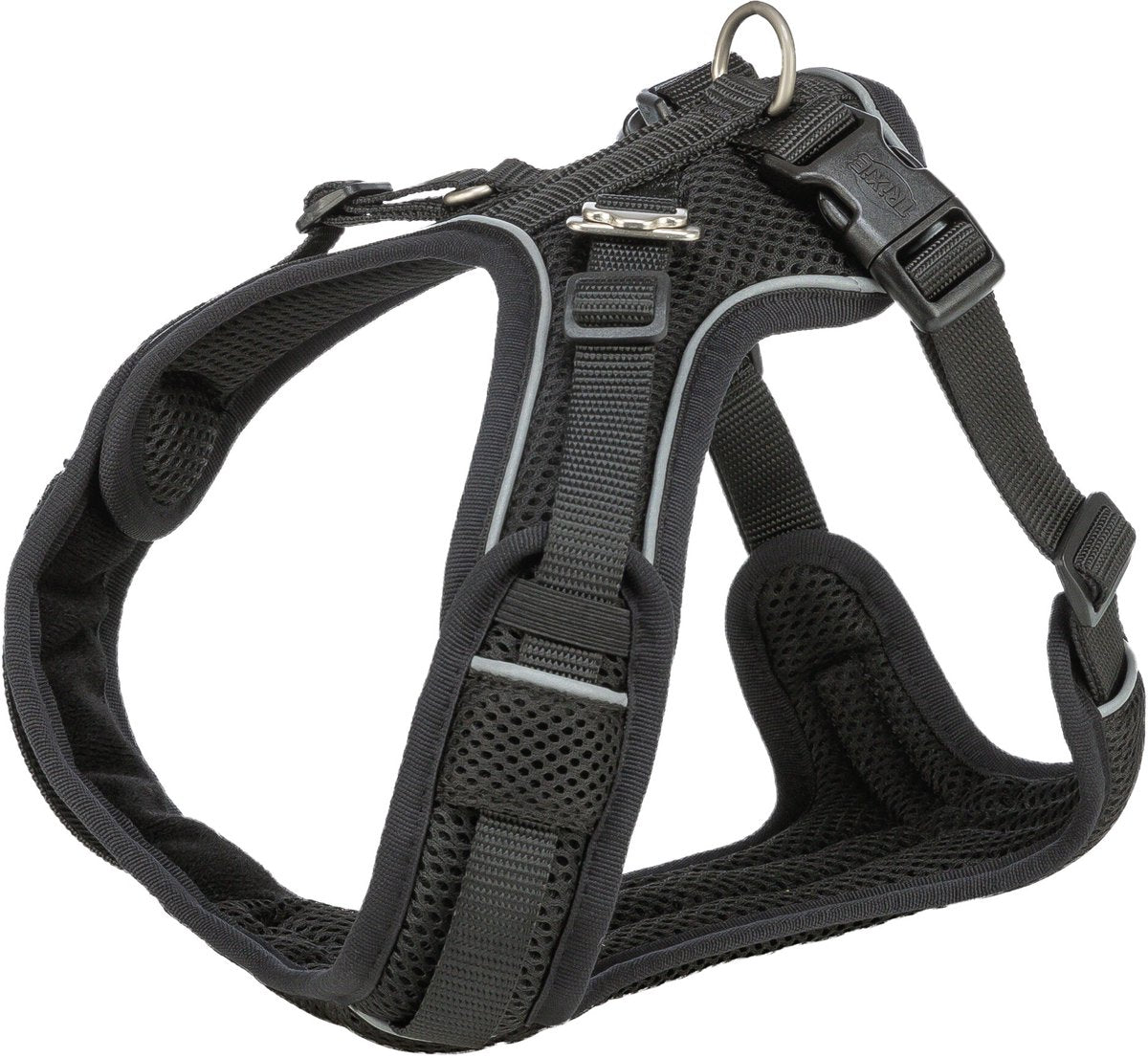 Trixie - hondentuig premium flexmesh brede borst zwart