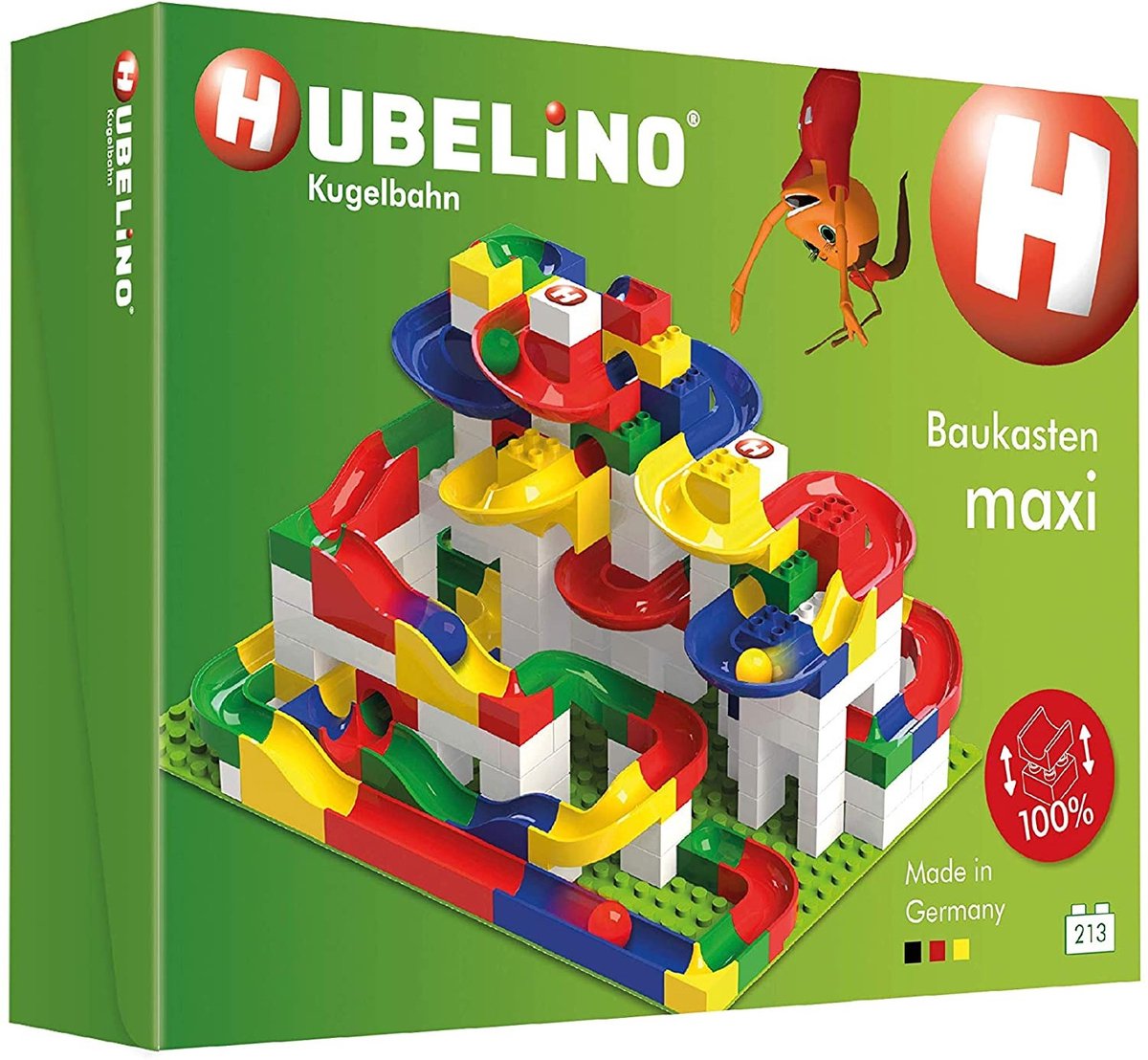 Hubelino - Hubelino knikkerbaan maxi bouwset - 213dlg.