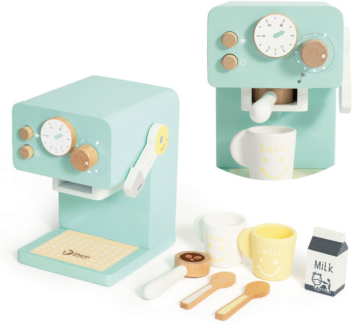 Classic world houten koffiezetapparaat voor kinderen – kleine barista | klassieke wereld - uni