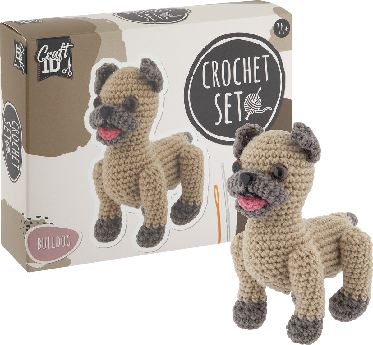 Craft ID - Craft ID Haakpakket bulldog - incl. naald en draad