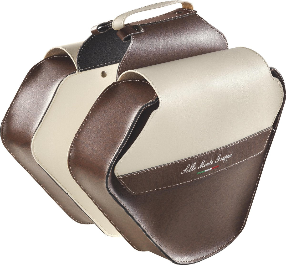 Monte grappa dubbele tas 17,5l fashion skay donkerbruin cream