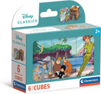 Clementoni - blokpuzzel disney classic 6 stuks
