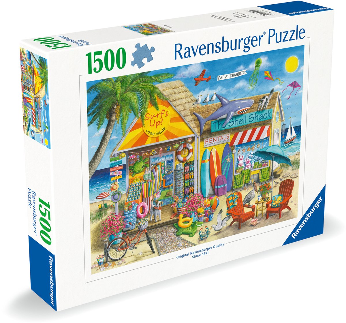 Ravensburger - legpuzzel surf's up - 1500st.