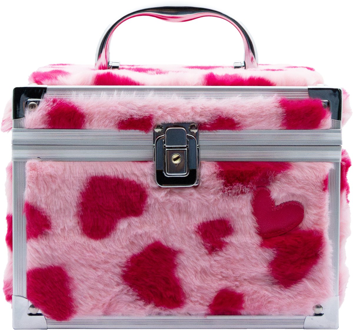 Create It! - make-up case fluffy hartjes