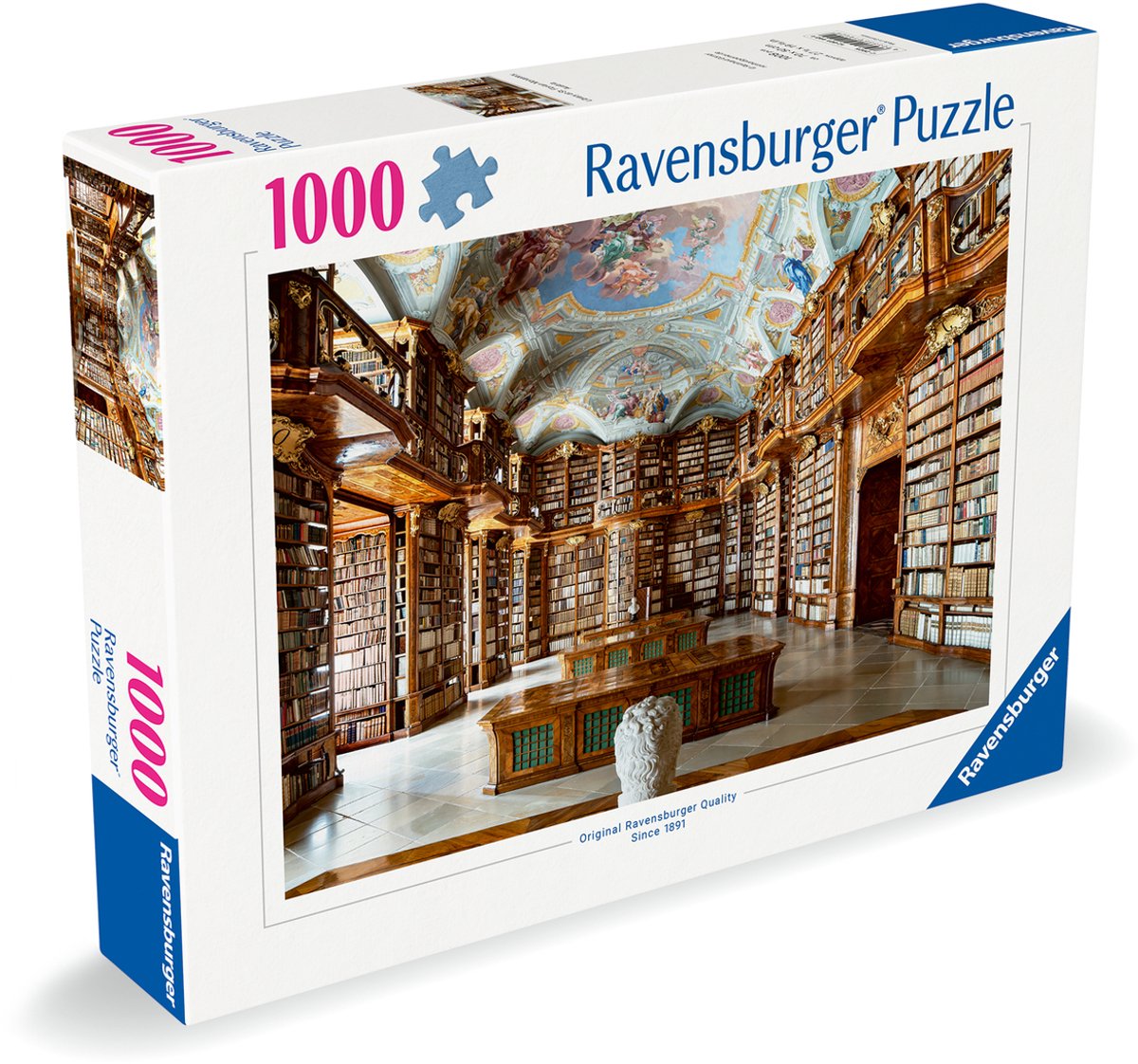 Ravensburger - St. florian monastary oostenrijk public library puzzel (1000 stukjes)