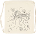 Creativ company cc katoenen rugzak zeemeermin 37x41 cm