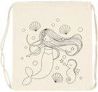 Creativ company cc katoenen rugzak zeemeermin 37x41 cm