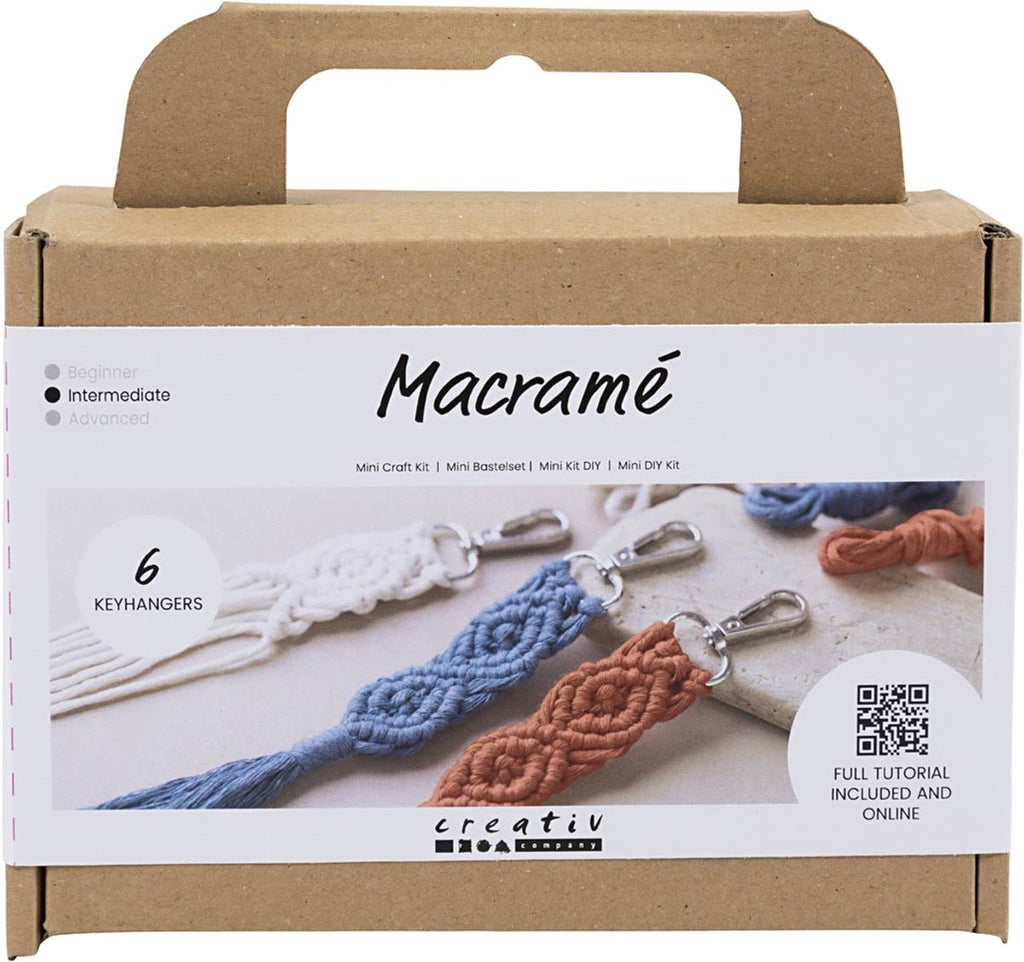 Creativ Company - Creativ Company Mini hobbyset macrame sleutelhangers