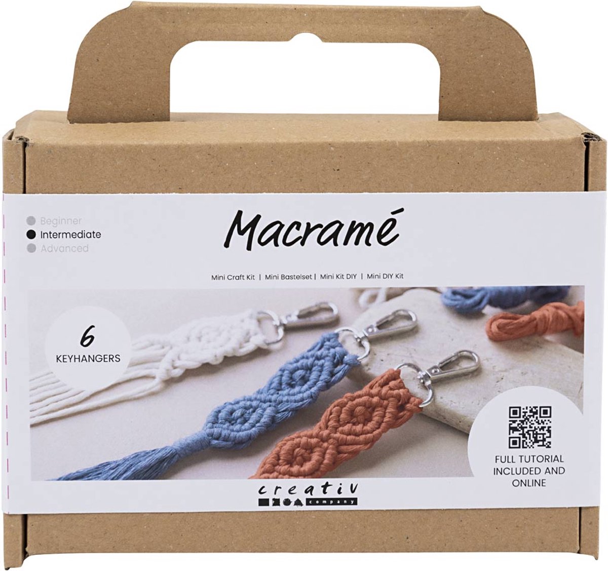 Creativ Company - Creativ Company Mini hobbyset macrame sleutelhangers