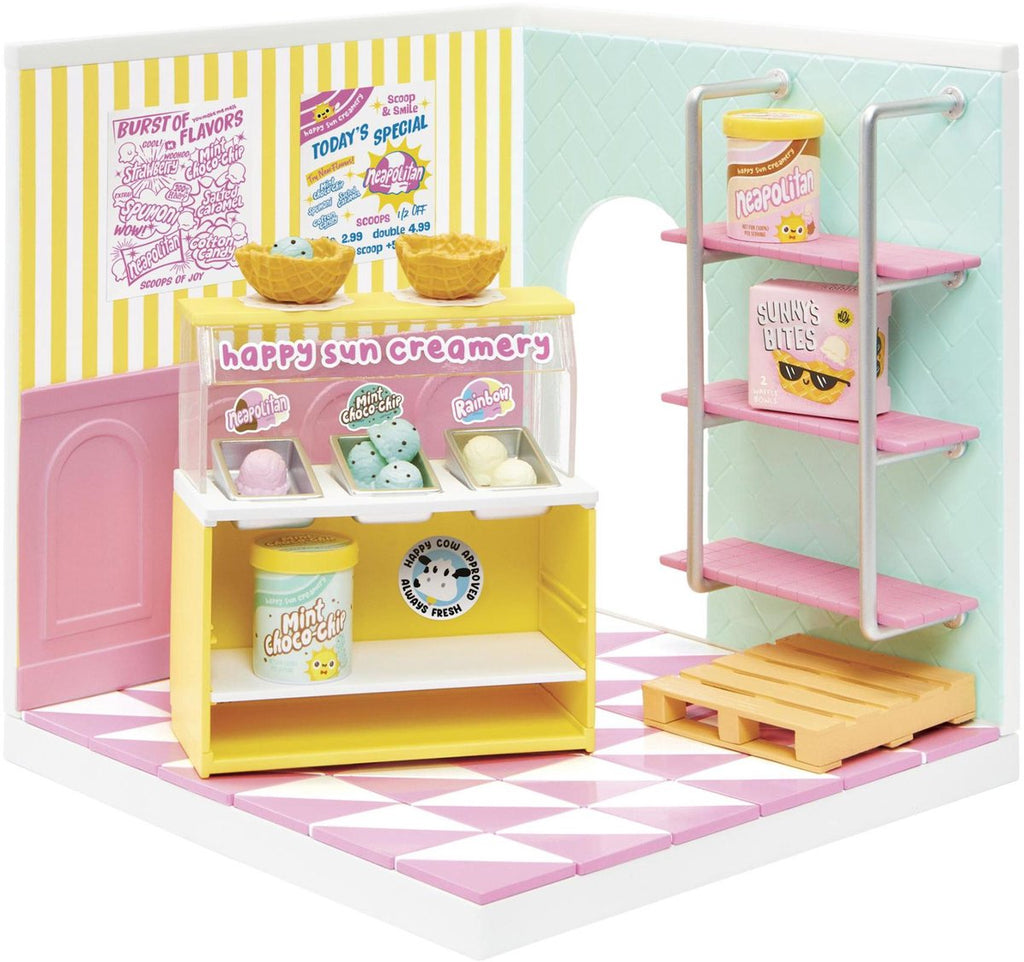 Miniverse - Miniverse ™ make it mini spaces™ ijssalon - knutselset - bouwpakket- maak je eigen mini ijssalon