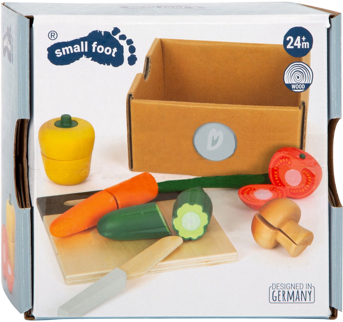 Small Foot - houten snij- en speeleten groenten set 13dlg.
