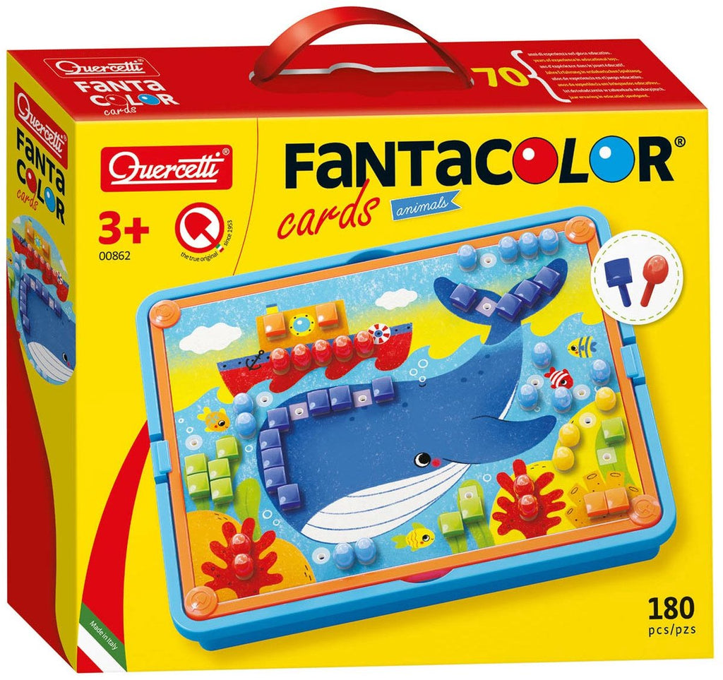 Quercetti - mozaïek speelgoed dieren - fantacolor 180dlg creatief.