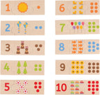 Bigjigs houten legpuzzel cijfer tegels, 30st.