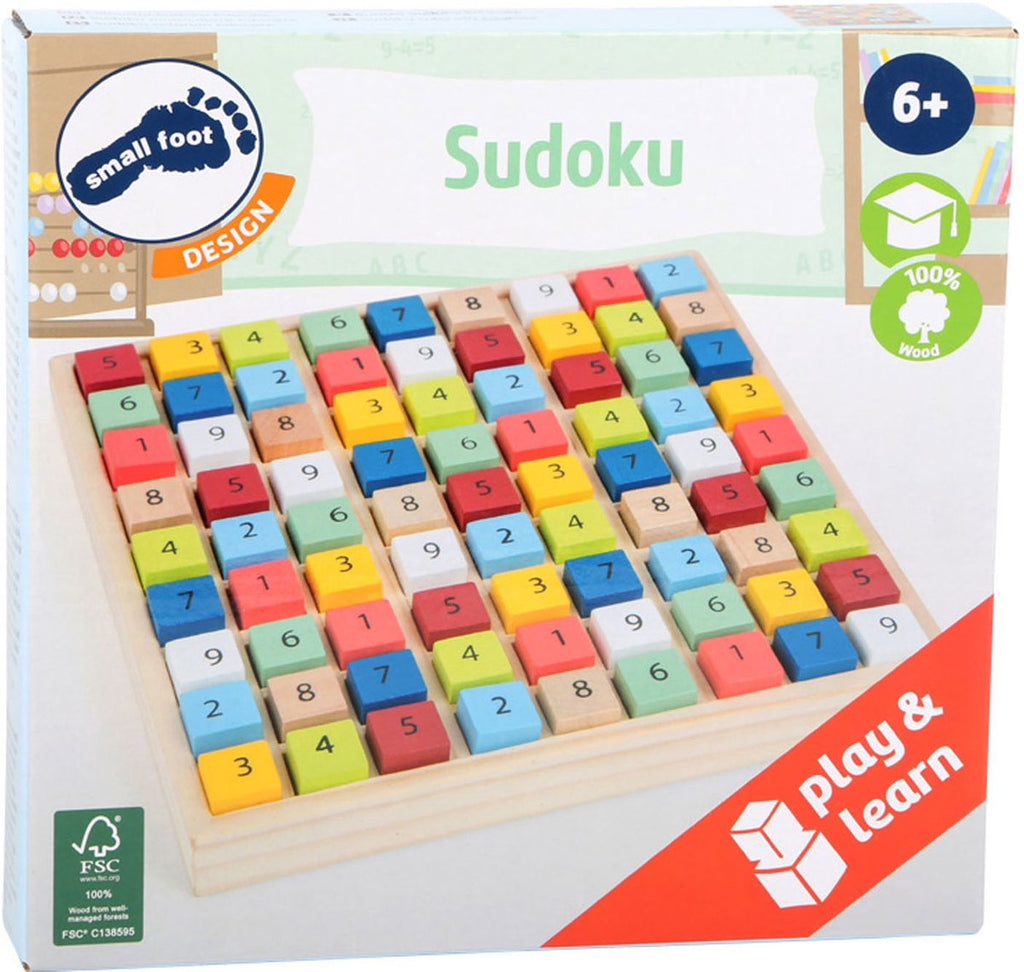 Small Foot - houten sudoku spel kleur 82dlg.