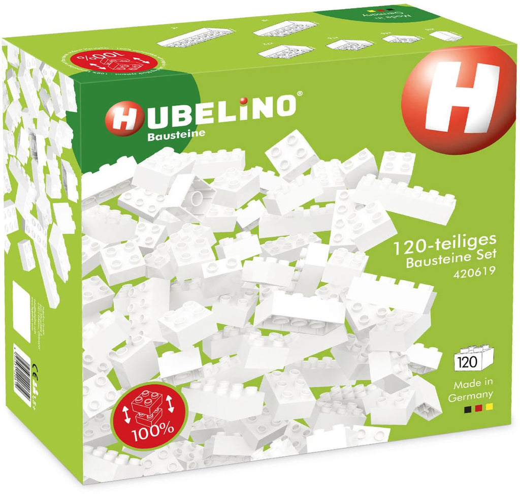 Hubelino - Hubelino bouwstenen wit - 120dlg.