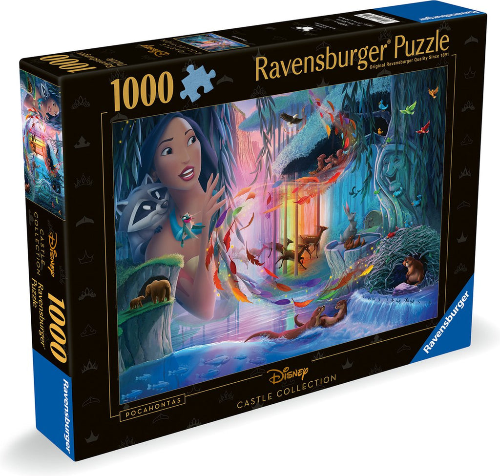 Ravensburger - puzzel - disney castles: pocahontas - 1000 stukjes