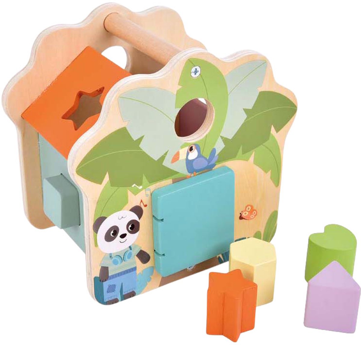 Small Foot - houten vormenstoof jungle friends fsc