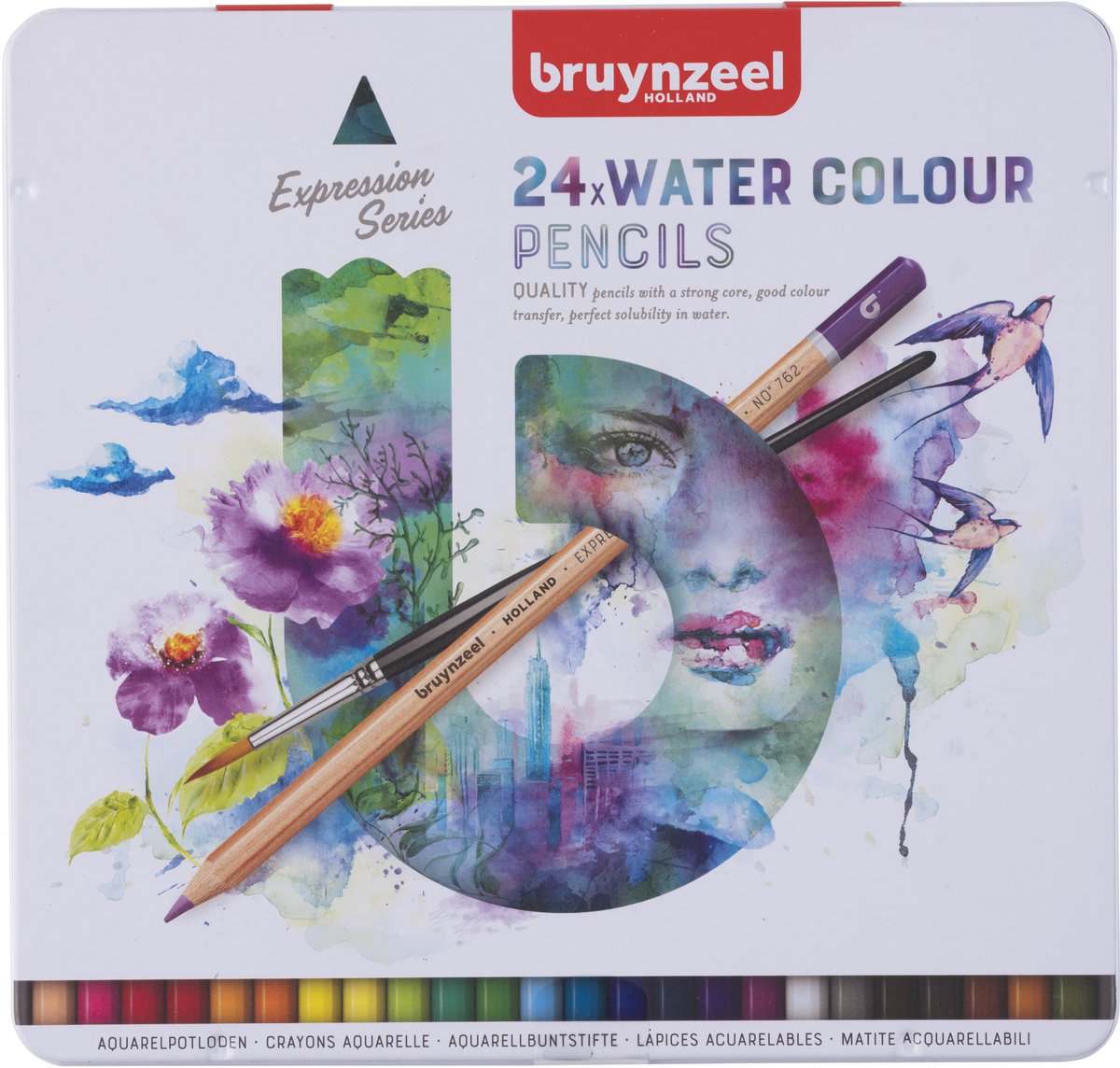 BRUYNZEEL - BRUYNZEEL expression aquarelpotloden blik 24