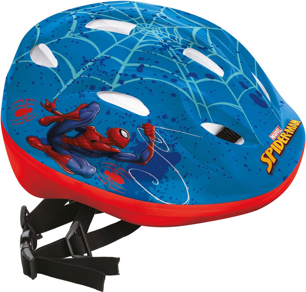 Mondo - Mondo Spiderman helm - verstelbaar - 52-56cm